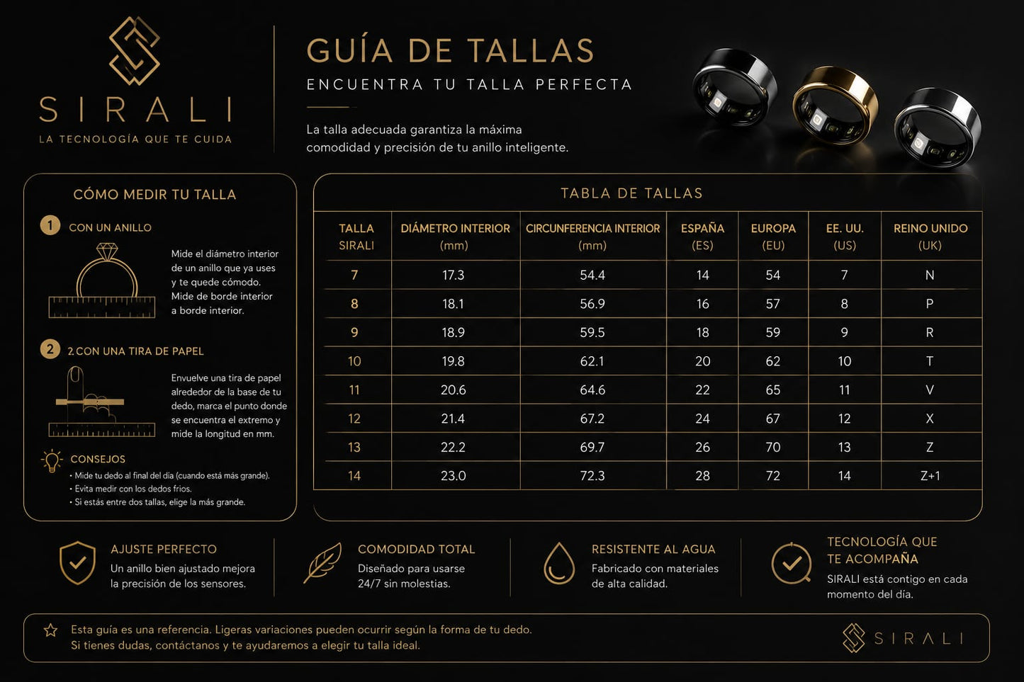 SIRALI Smart ring